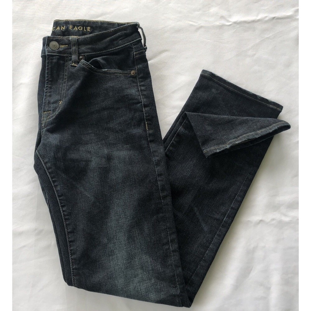 American Eagle AE Blue Jeans Men's Flex Original Straight Size 28 X 32
